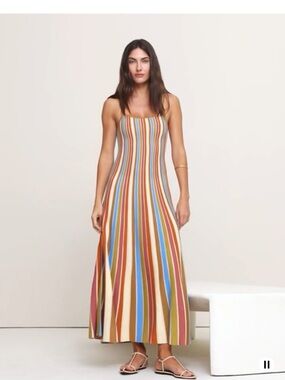 Banana Republic Multicolor Striped Maxi Dress